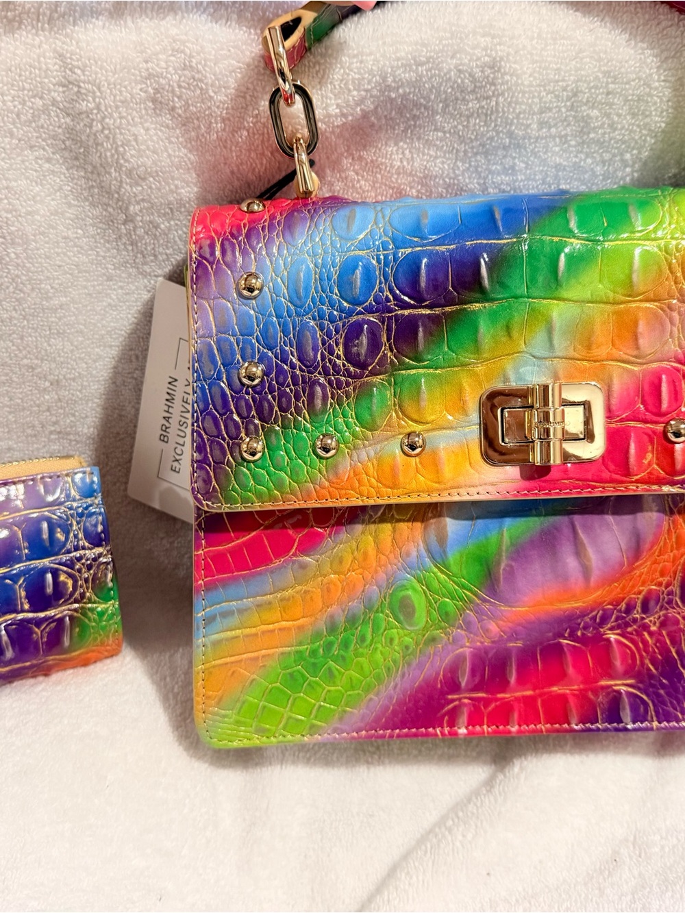 Brahmin Gumdrop  - Small Hallie w/ matching Wallet